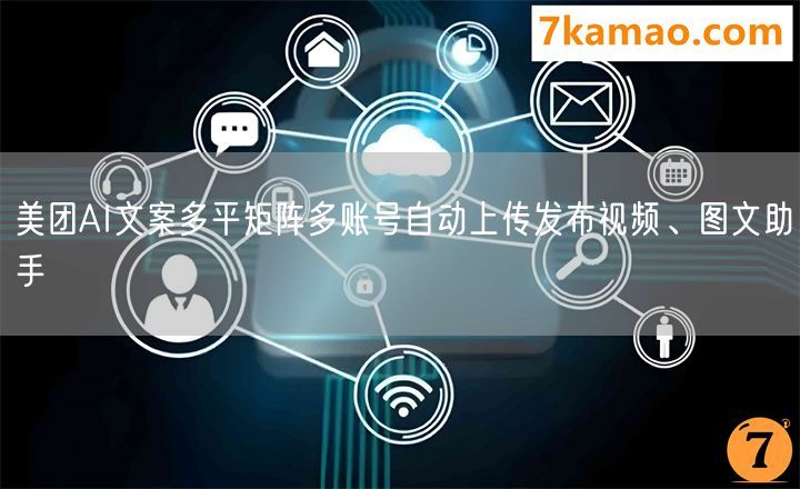 美团AI文案多平矩阵多账号自动上传发布视频、图文助手