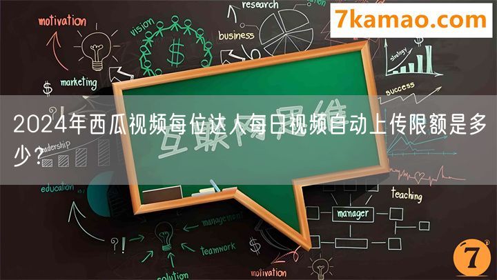 2024年西瓜视频每位达人每日视频自动上传限额是多少？(图1)